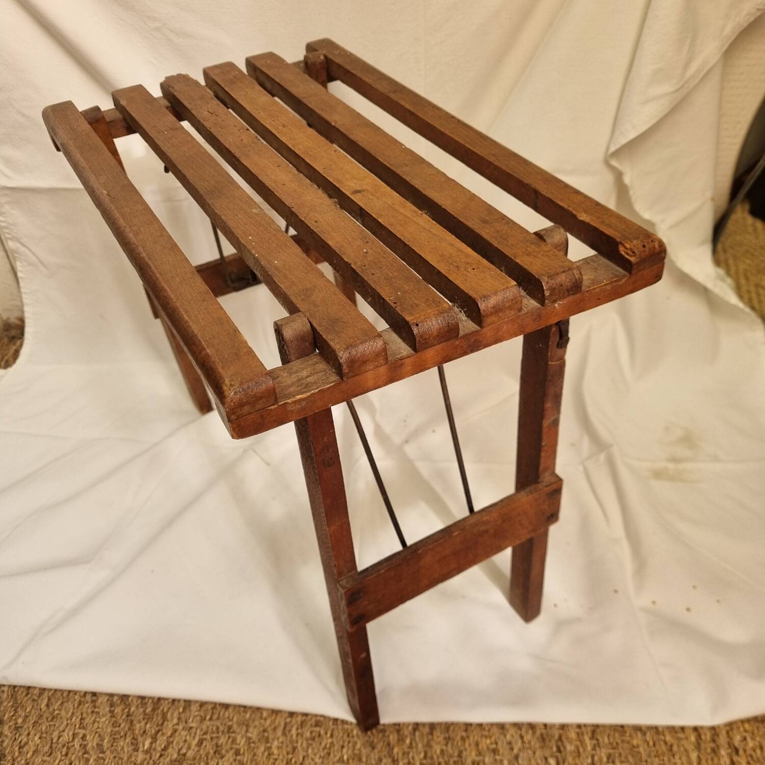 Second World War fishing stool