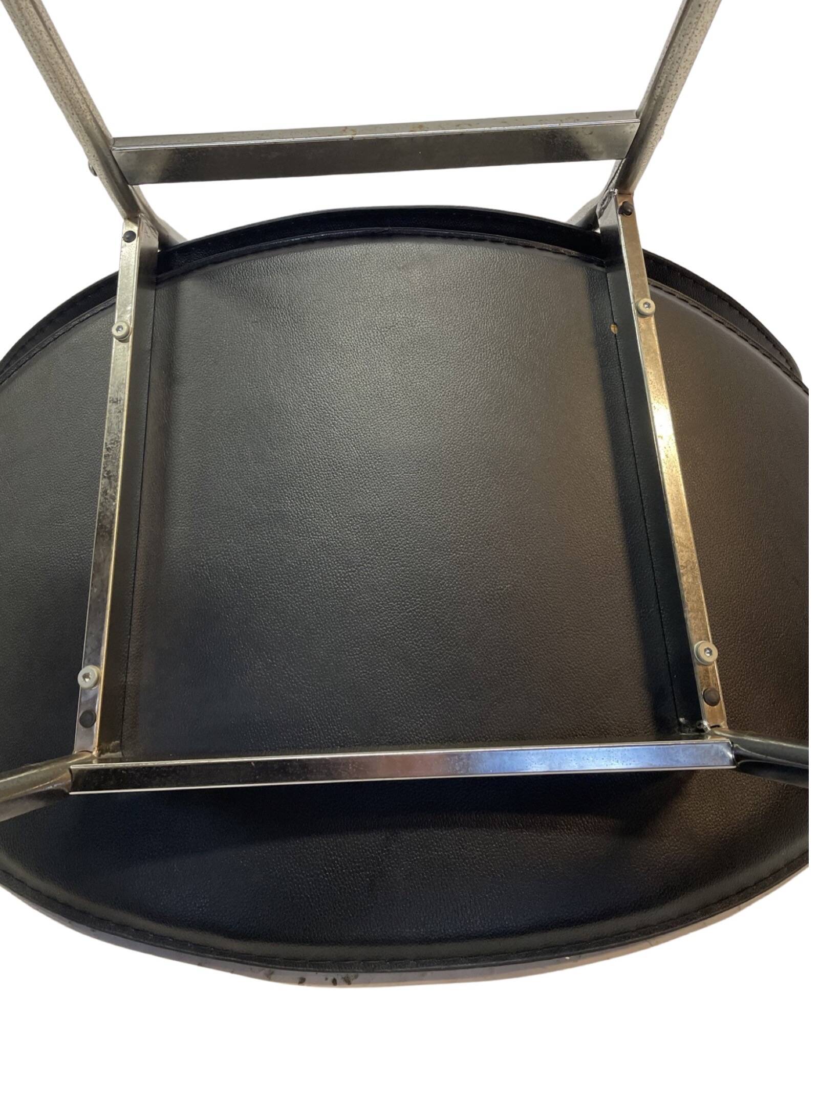 Vintage dining chairs set of four Italy 1990's Design in Black