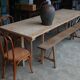 Table de ferme pliante 250 cm, 8/10 personnes