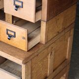 Rare: superb LEVASSEUR trade furniture (circa 1900). In solid wood.