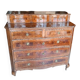 Commode ancienne plaquée et incrustée, XVIIIe siècle, Italie du Nord