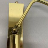 Applique murale ou plafonnier de théâtre réglable en laiton, Italie, années 1950