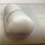 White gray marble roller vase