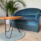 Toad bench blue velvet