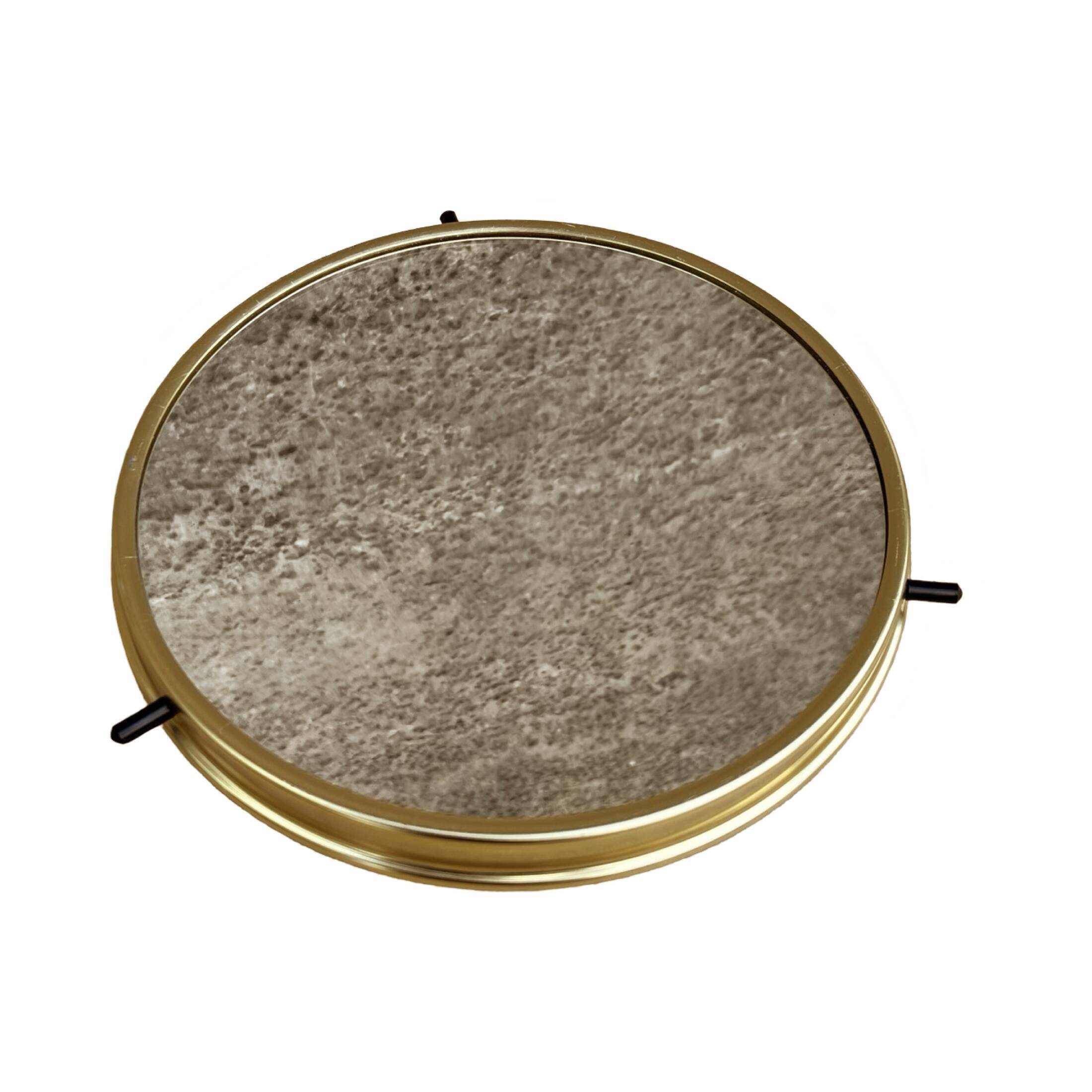 Hollywood Regency style rotating mirrored tray, Germany, 1960s.