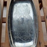 Petit plat en métal argenté