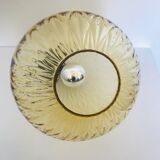 Chiseled glass hanging lamp