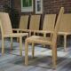 Set of 6 chairs model 1935 by Jean Michel Frank and Adolphe Chanaux for Ecart