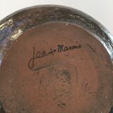 Series of three hollow plates in Jean Marais ceramic