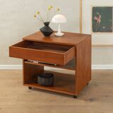 60s Side Table on Wheels