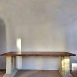 Oak and stone table