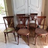 Set of 5 bistro chairs