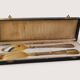 Silver-plated salad servers