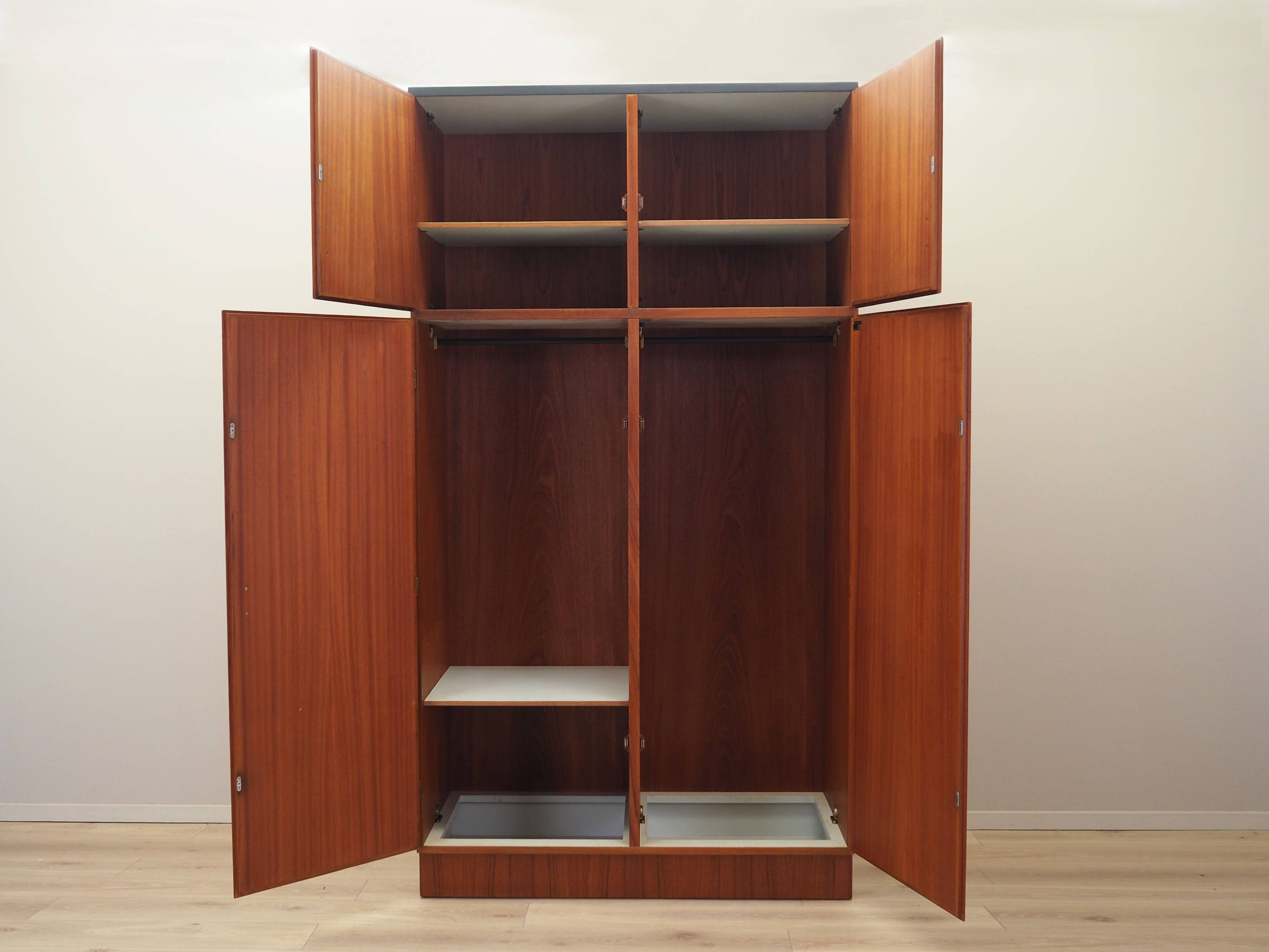 Teak wardrobe, Danish design, 1970s, manufacturer: Omann Jun