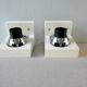 Pair of zipper wall lamps, made of glass 70