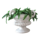 Paolo Marioni coupe / table foot / decoration / container with silk ferns