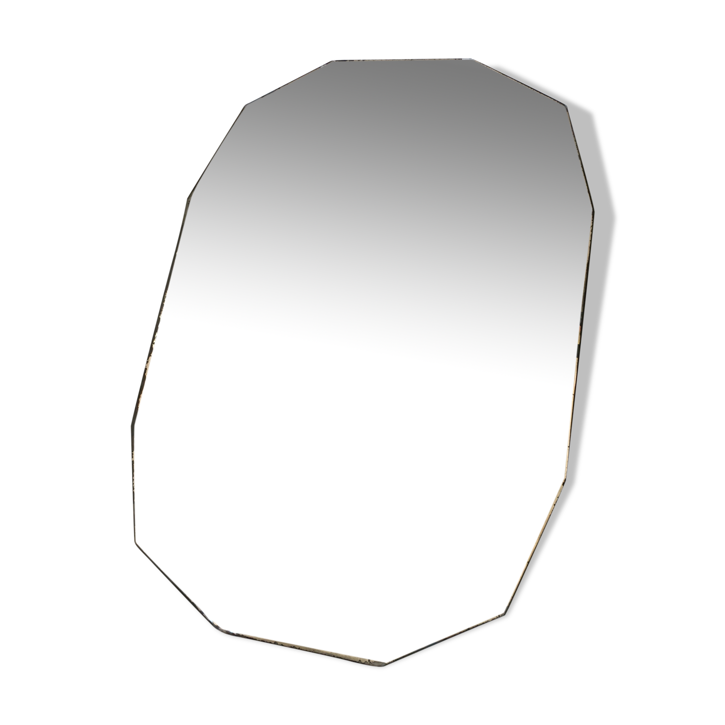 Old beveled mirror and very stung 60x42cm