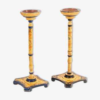 Pair of floor standing ashtrays