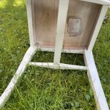 Four original 50 year retro white chairs