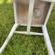 Quatre chaises blanches rétro année 50 originales