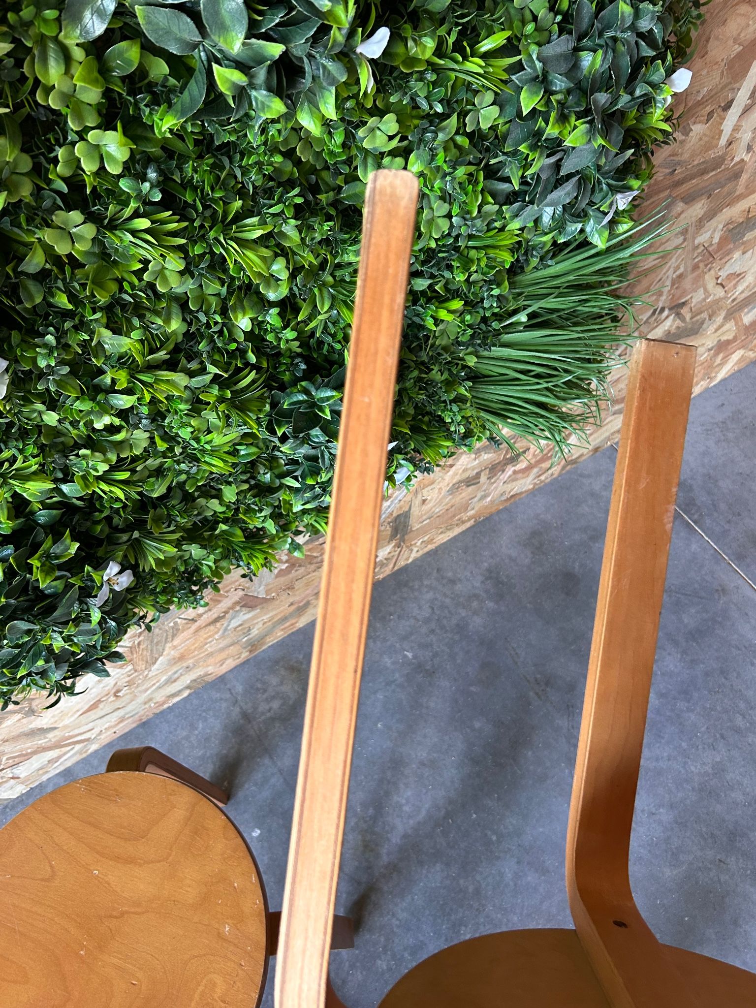 pair of Aalto Artek E60 stools