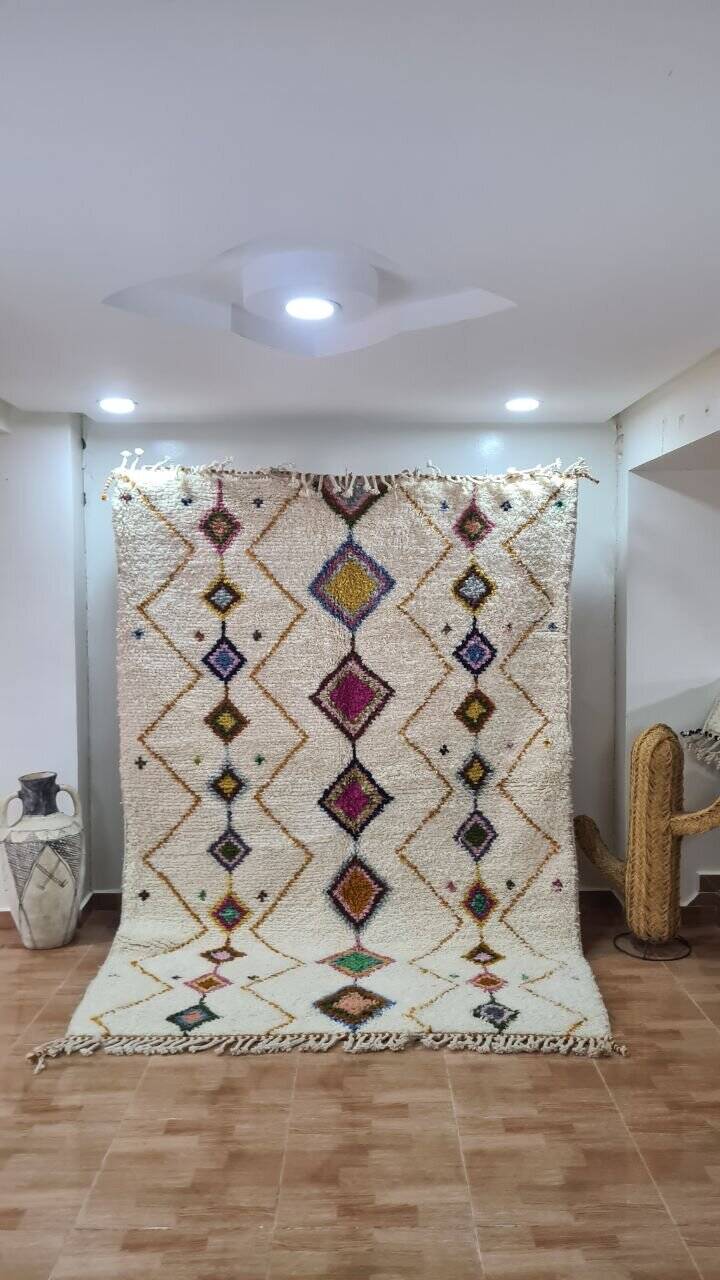 Handmade Beni Ouarain rug 250x150 cm