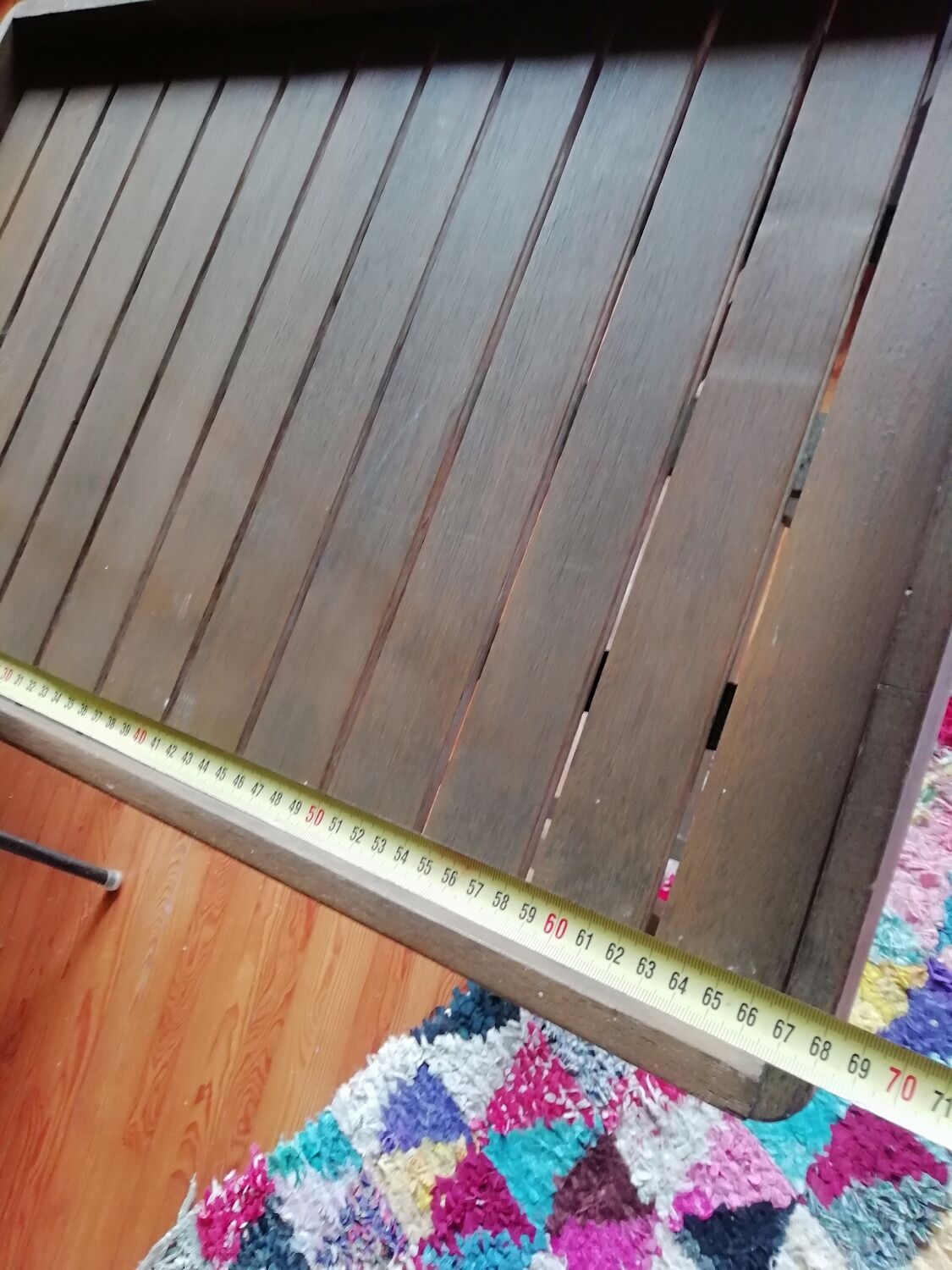 Wooden dessert table