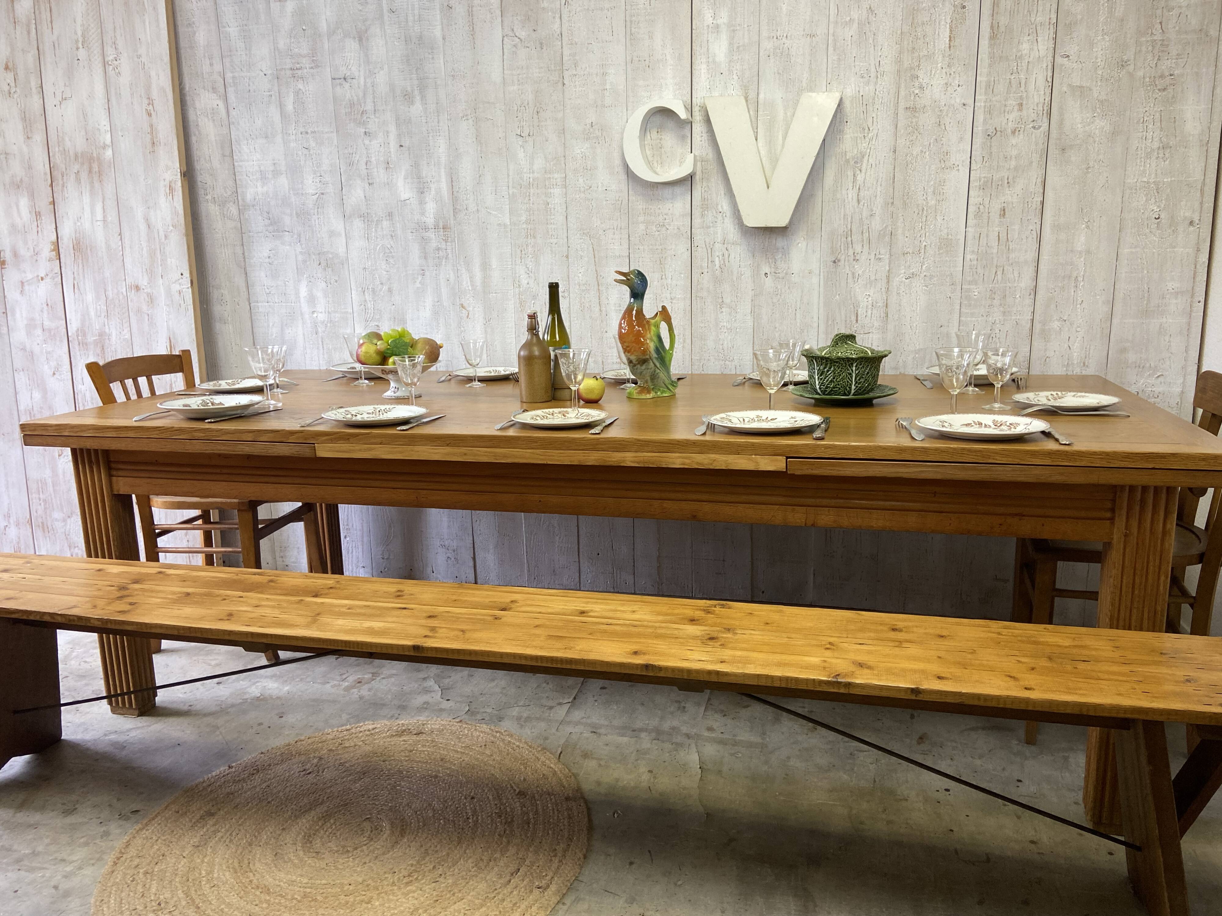 Farm table 250/400 x 104cm