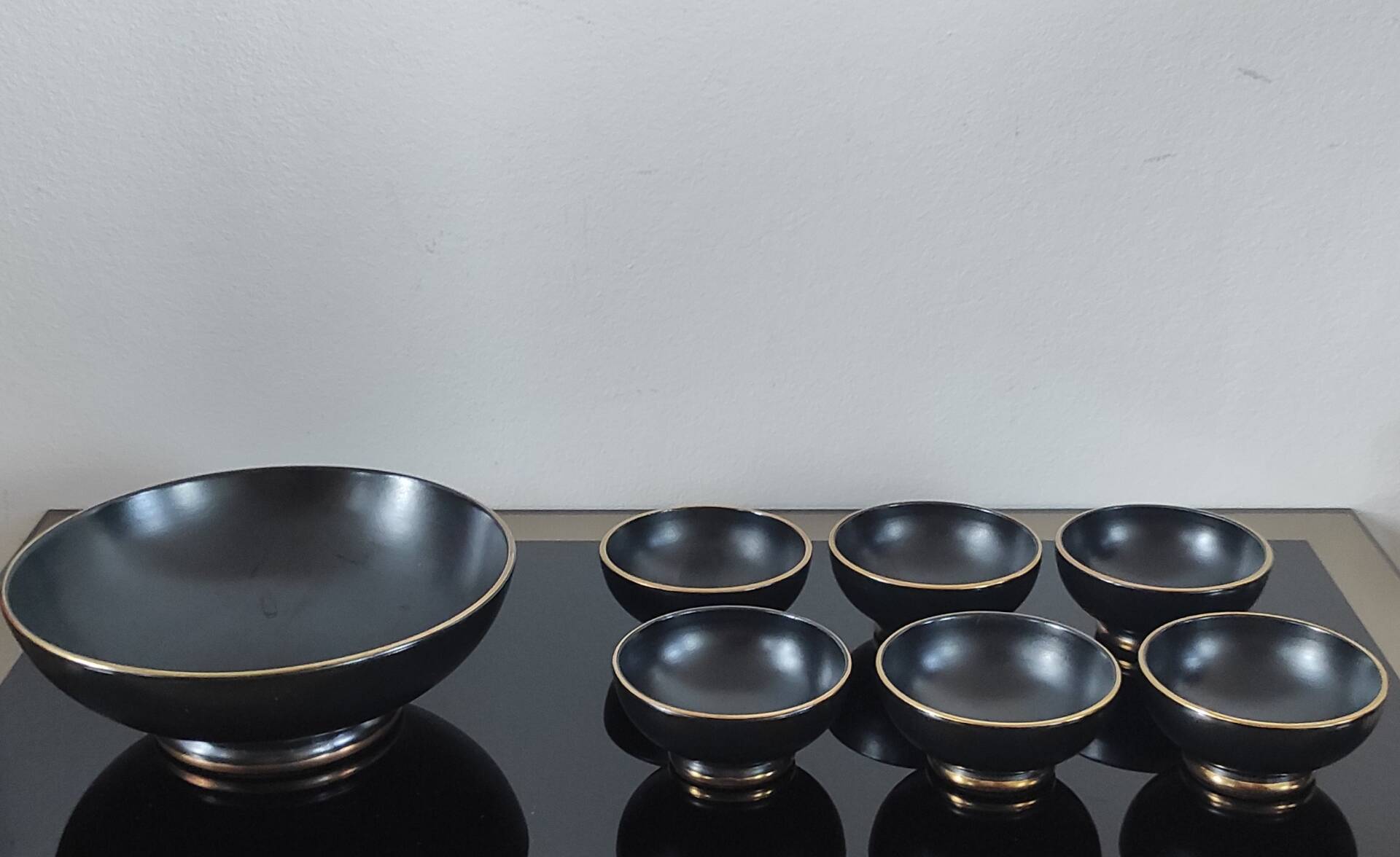 Vintage ceramic dessert or aperitif service