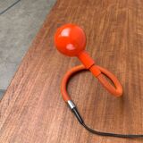 Vintage Italian Space Age Hebi table lamp by Isao Hosoe for Valenti Luce, 1970s.