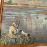Tableau scène de chasse suzette mezie