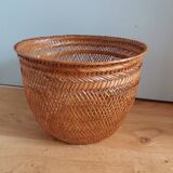 Basket basket in woven rattan wicker