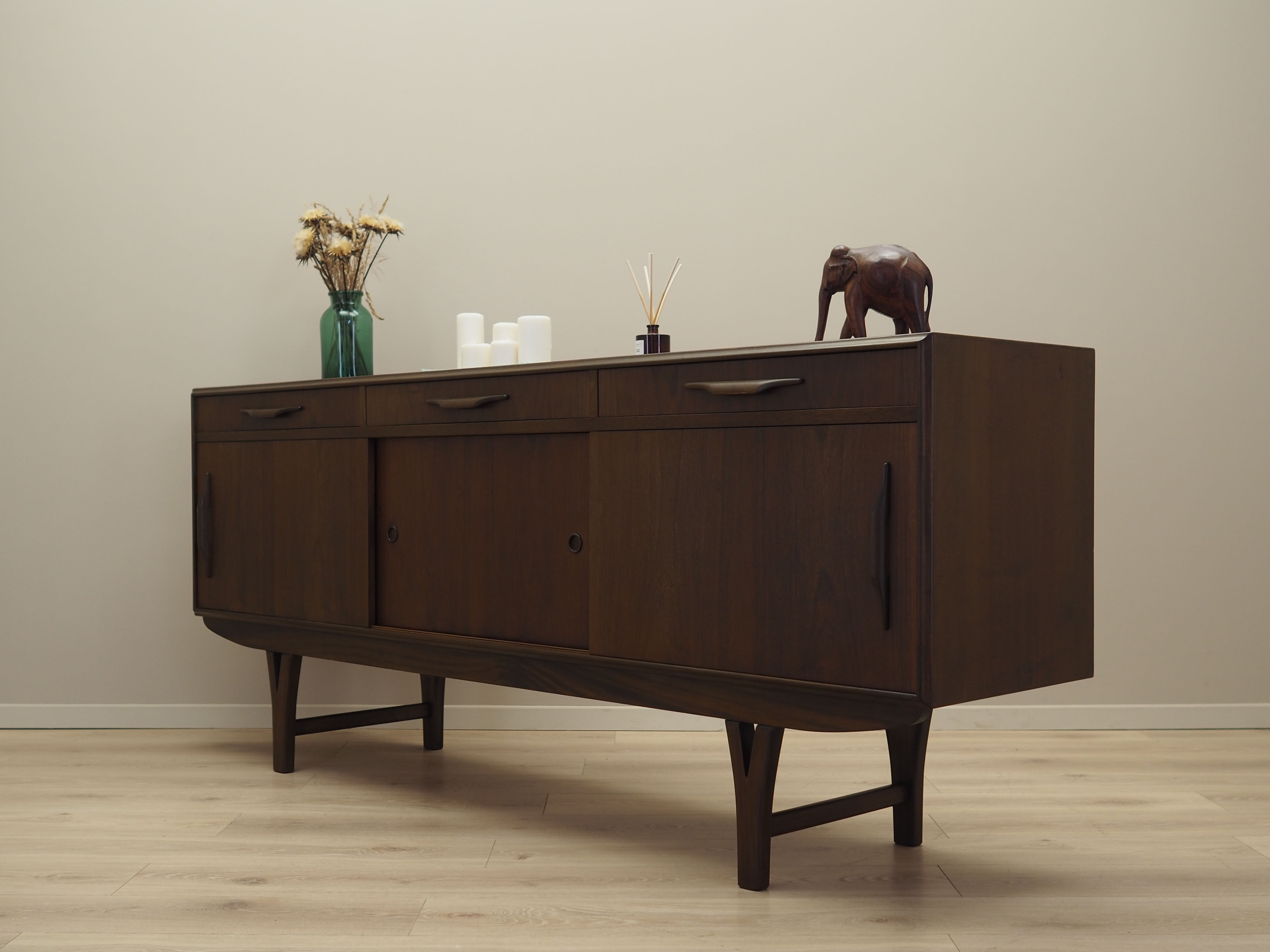 Walnut sideboard, Danish design, 1960s, production: Denmark