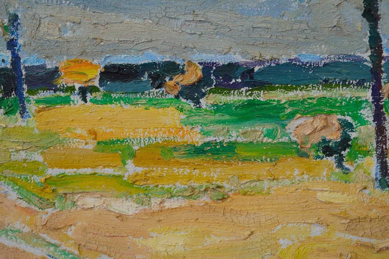 Karl Hall (1919-2011), Swedish Modern Painting, 1960s, Oil on Canvas, Framed