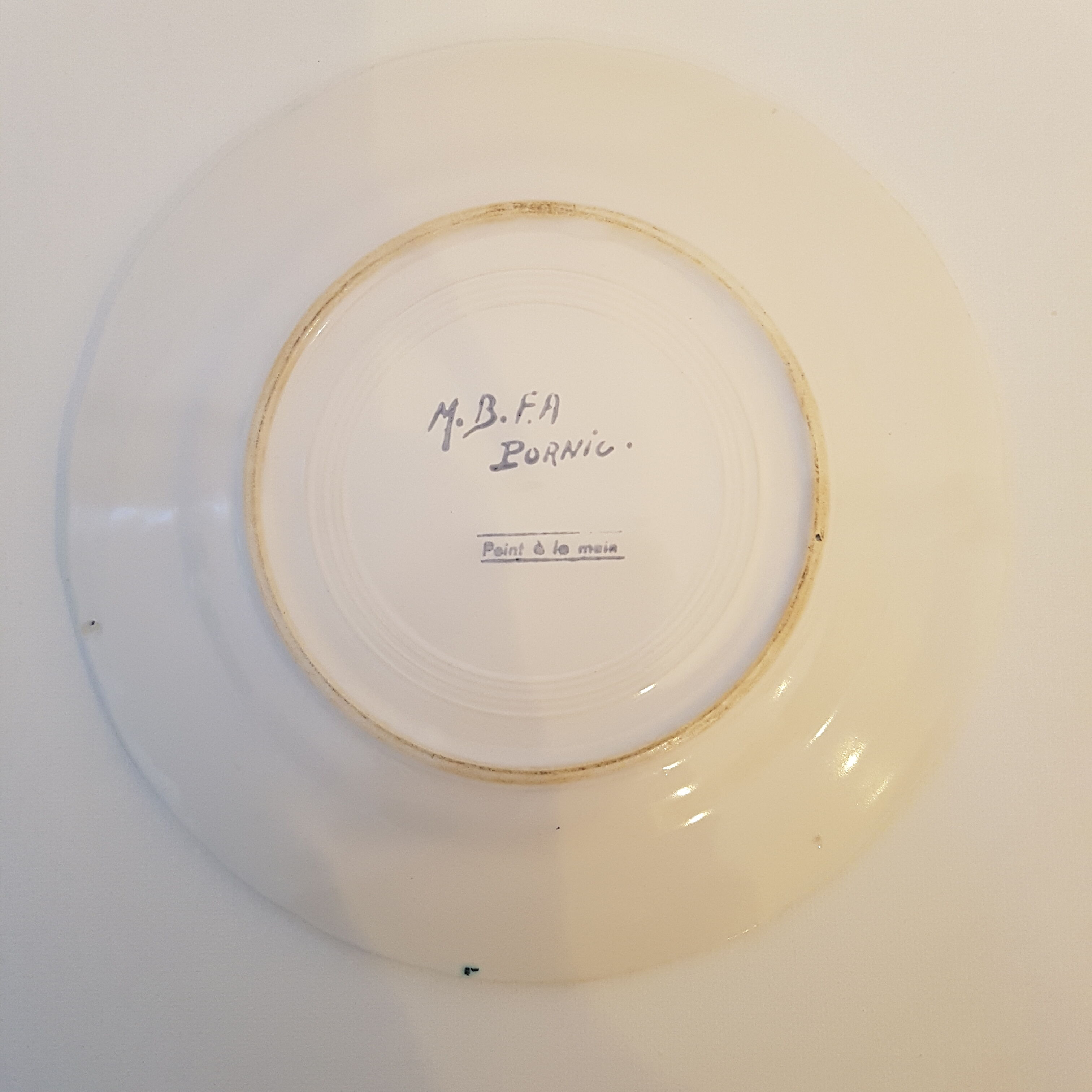 Vintage dessert plates Pornic