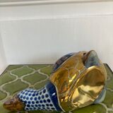 Brass duck and ceramic