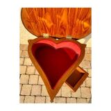 Table form heart in style Louis XV marquetry