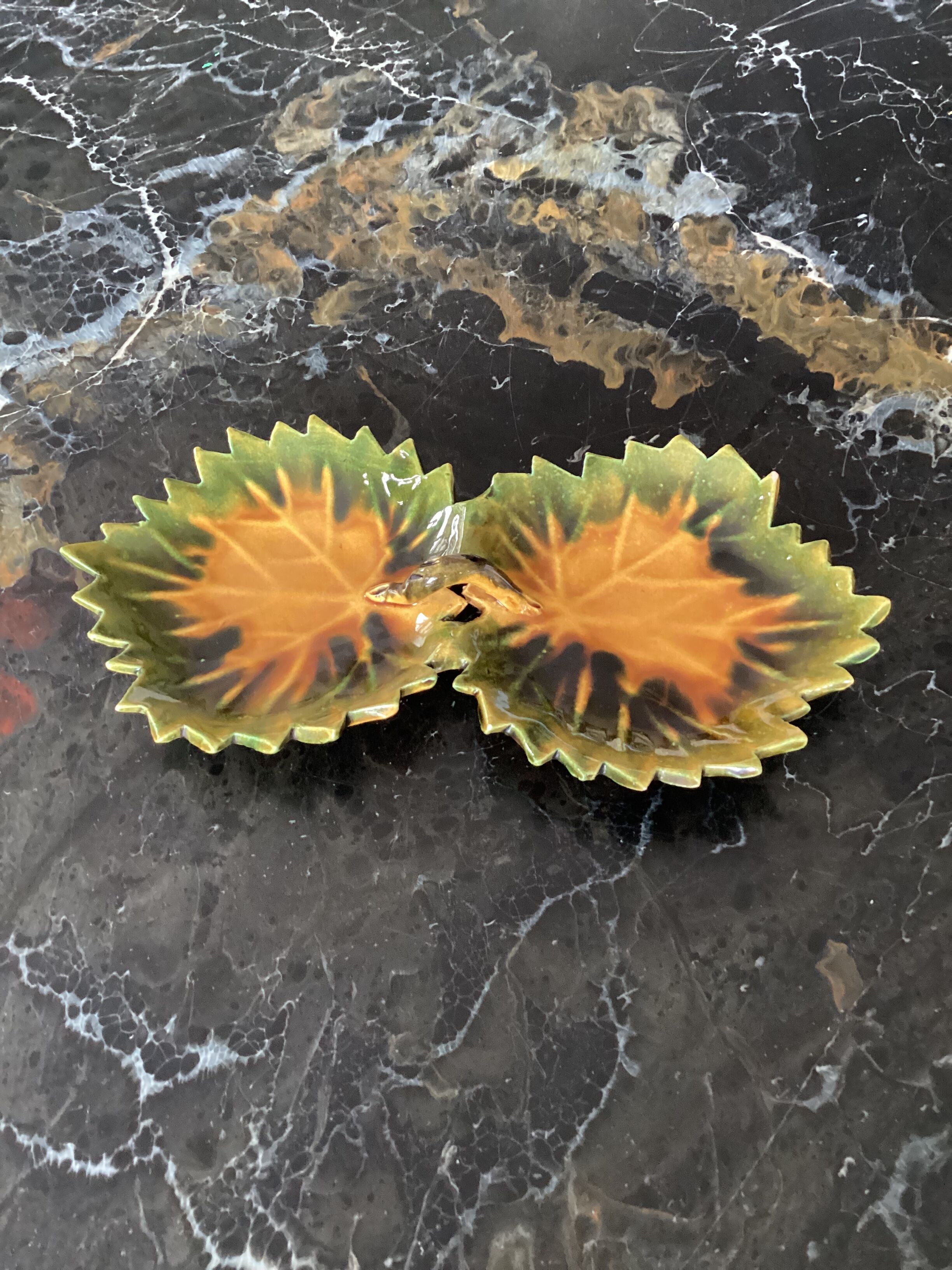 Vallauris ceramic dish signed