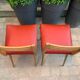 1960s skai compass leg chairs