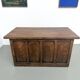 Solid oak trade counter, six drawers, France, circa 1920.