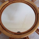Rattan mirror