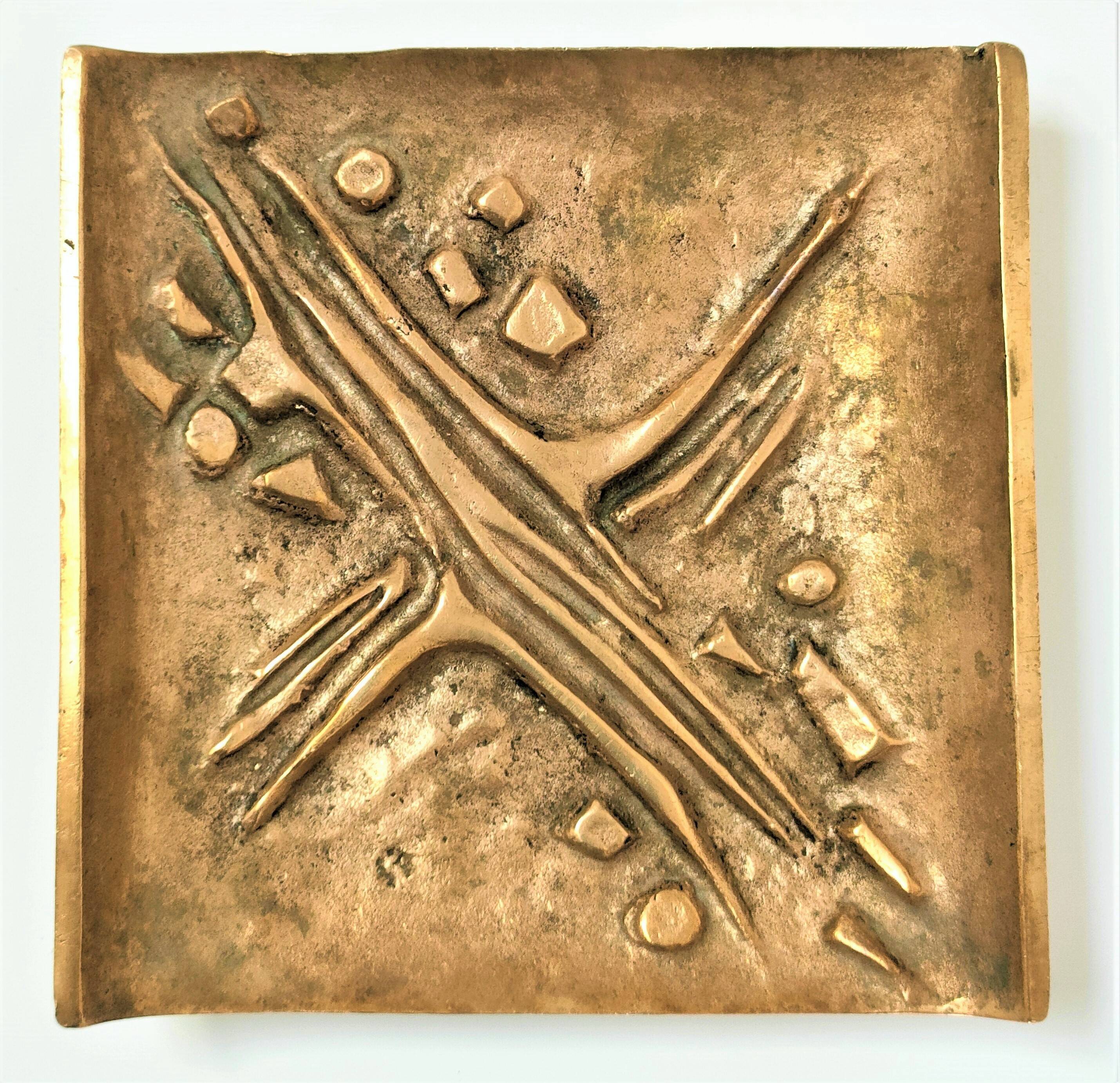 Jacques Lauterbach gilded bronze pocket emptier from the 70s