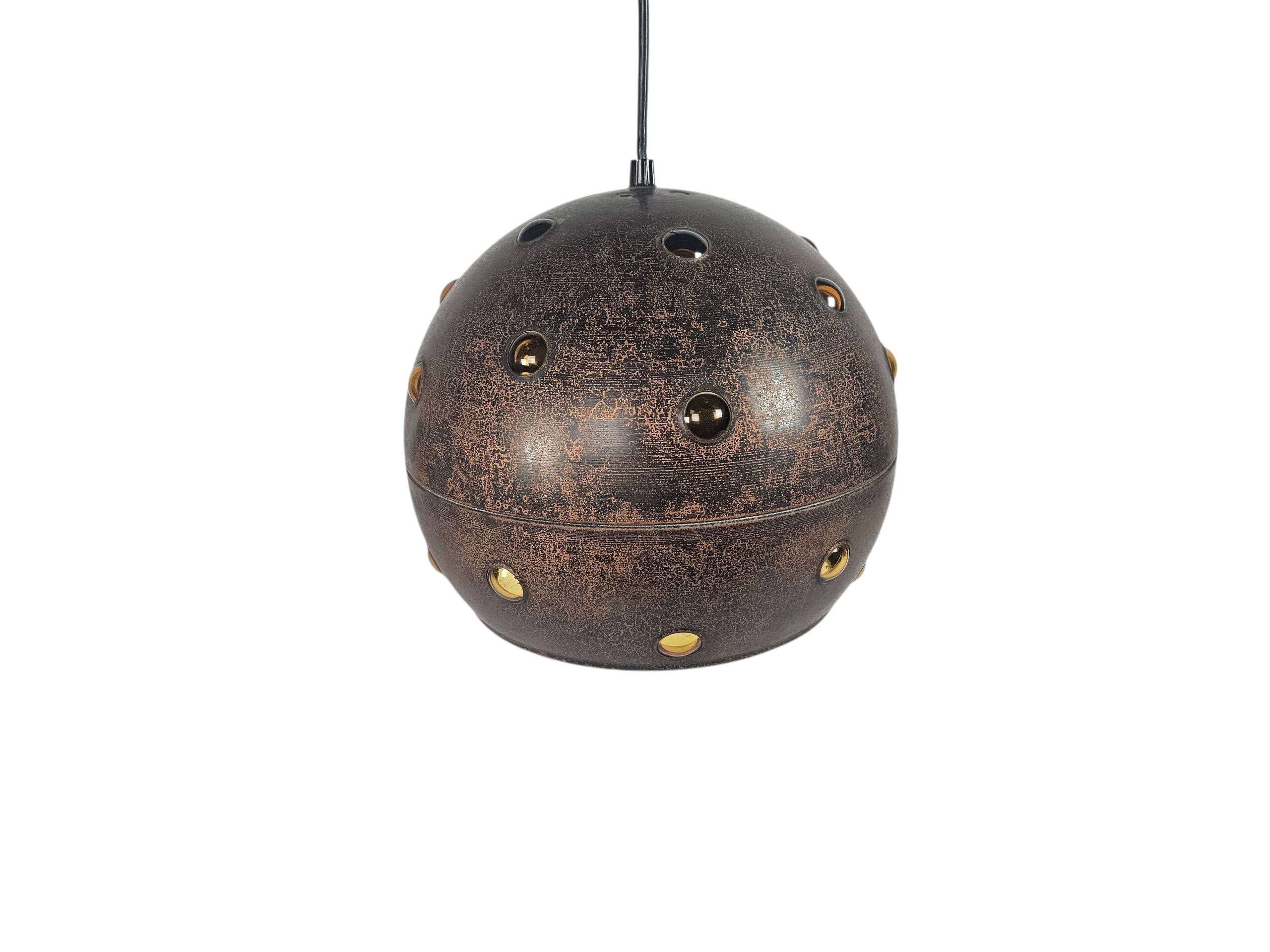 Raak Amsterdam - Nanny Still McKinney - Lampe suspendue en cuivre - Années 60