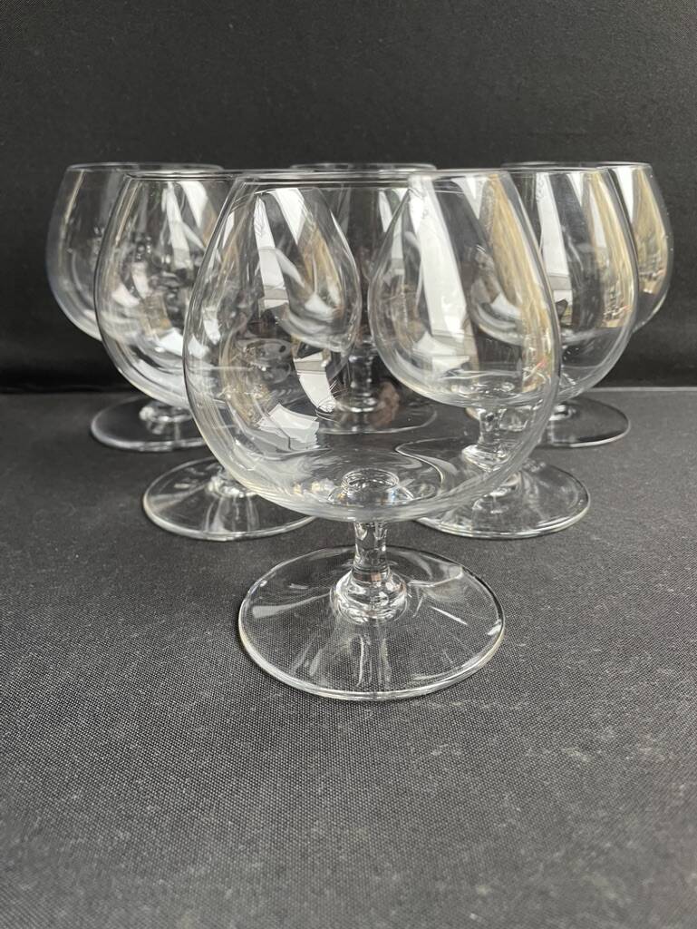 6 Cognac/Armagnac glasses stamped Baccarat Perfection service