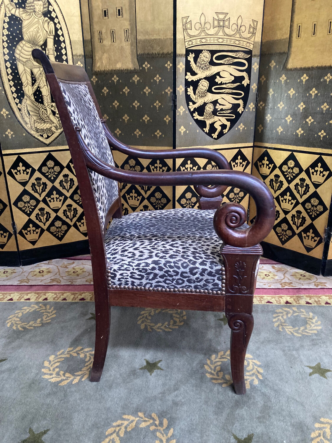 2 armchairs restoration with stock