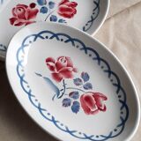 Earthenware dishes from Digoin Sarreguemines Cannes model