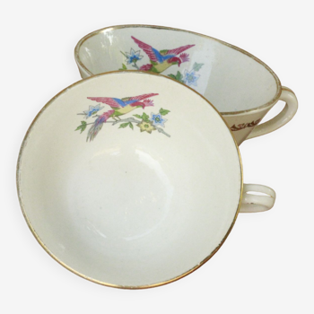 Lot de 2 anciennes tasses