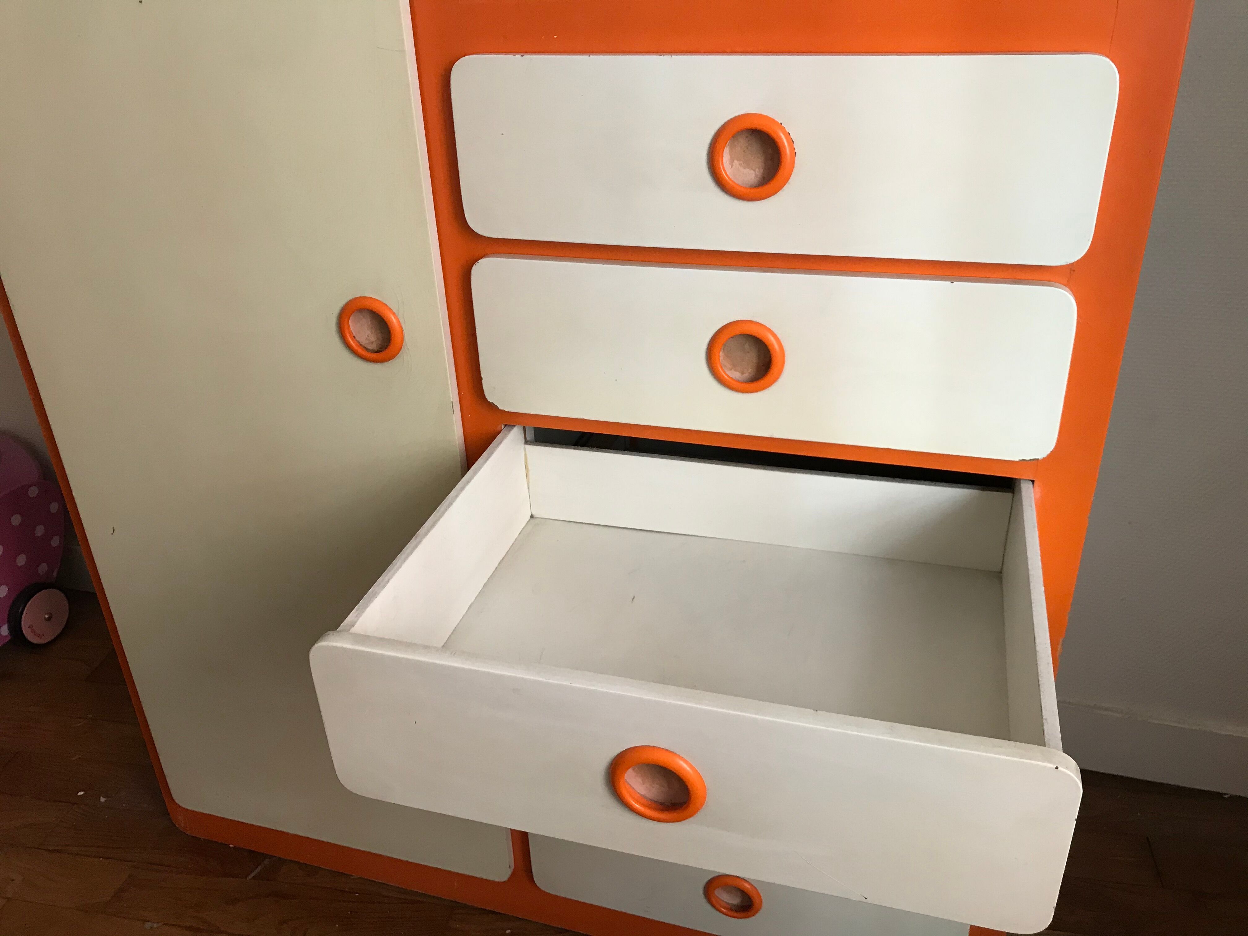 Vintage children's wardrobe