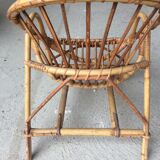 Armchair in rattan for child vintage
