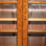 Monumental glass library in Victorian hardwood.